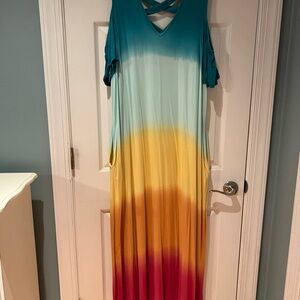 Multicolor  Maxi Dress